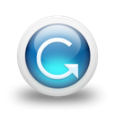 glossy, Orb, Blue Black icon