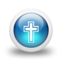 Blue, glossy, Orb Black icon