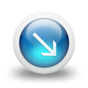 Orb, glossy, Blue Black icon