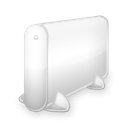 blanc, hard disk, Hdd, hard drive Black icon