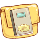 Folder, Notebook Khaki icon