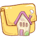 Building, Folder, Home, house, homepage Khaki icon