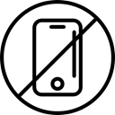 No Mobile Phone, No Cellphone, No Phones, Not Allowed, Prohibited, No Cellular Phone, No Phone, signs Black icon