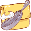 Recipe, Folder Khaki icon