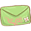 envelop, mail, Letter, Email, Message LightGreen icon