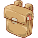 Schoolbag DarkKhaki icon