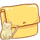 Cat, Folder, Animal Khaki icon