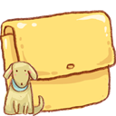 dog, Folder, Animal Khaki icon