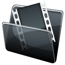 Folder, video, Hp DarkSlateGray icon