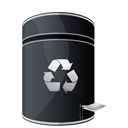 Blank, recycle, Empty, Hp Black icon