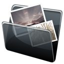 photo, image, picture, pic, Hp, Folder Black icon