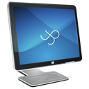 screen, Display, Computer, wall, Hp, monitor SteelBlue icon