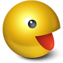 Emotion, gaming, smiley, pacman, Game, Emoticon, Ball, cute, yellow, Face Goldenrod icon