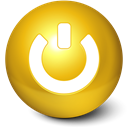Ball, cute, standby Goldenrod icon