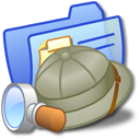 Blue, Folder, Explorer DarkGray icon
