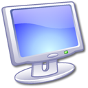 Computer, monitor, screen, Display LightSteelBlue icon