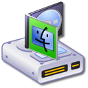 mac, program, Hard, drive Black icon
