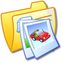 photo, yellow, pic, Folder, image, picture Black icon