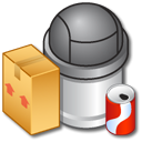 recycle, Full, Bin Black icon