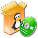 linux, software Black icon