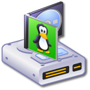 program, Hard, drive, linux Black icon