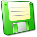 Floppy, green, Disk, disc, save LimeGreen icon