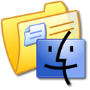 mac, Folder, yellow Black icon
