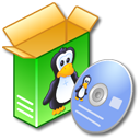 linux, software Black icon