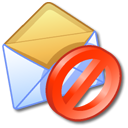 envelop, Email, junk, mail, Block, Message, Letter Black icon