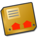 Zip, something, pack, Box, this, Like, package, parcel Goldenrod icon