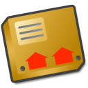 Box, package, parcel, pack Goldenrod icon
