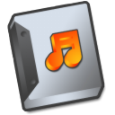 voice, document, paper, File, sound Gainsboro icon