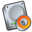 hard drive, Dvd, disc Black icon