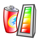 Battery, charge, Klaptopdaemon, Energy, charging Black icon