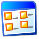 view, Multicolumn LightCyan icon