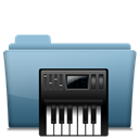 Alt, music, Folder Black icon