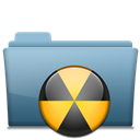 Burn, Folder Black icon