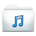 Folder, music WhiteSmoke icon