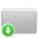 drop, Folder, Graphite Silver icon