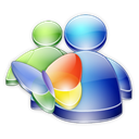 Msn, Messenger Black icon