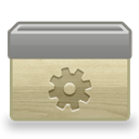 Gear, Ico, Folder Gray icon