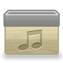 Folder, music, Ico Tan icon