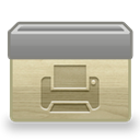 printer, Print, Ico, Folder Gray icon