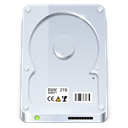 save, Disk, Hard, disc, hard disk, default, drive Gainsboro icon