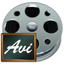 Fichiers, Avi, video DarkGray icon