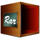 Fichiers, Compress, Rar Maroon icon