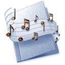 music, Folder Black icon