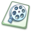 video, Clip DarkGreen icon