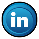 In, linked, Linkedin, Badge LightSeaGreen icon