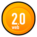 Badge, web Orange icon